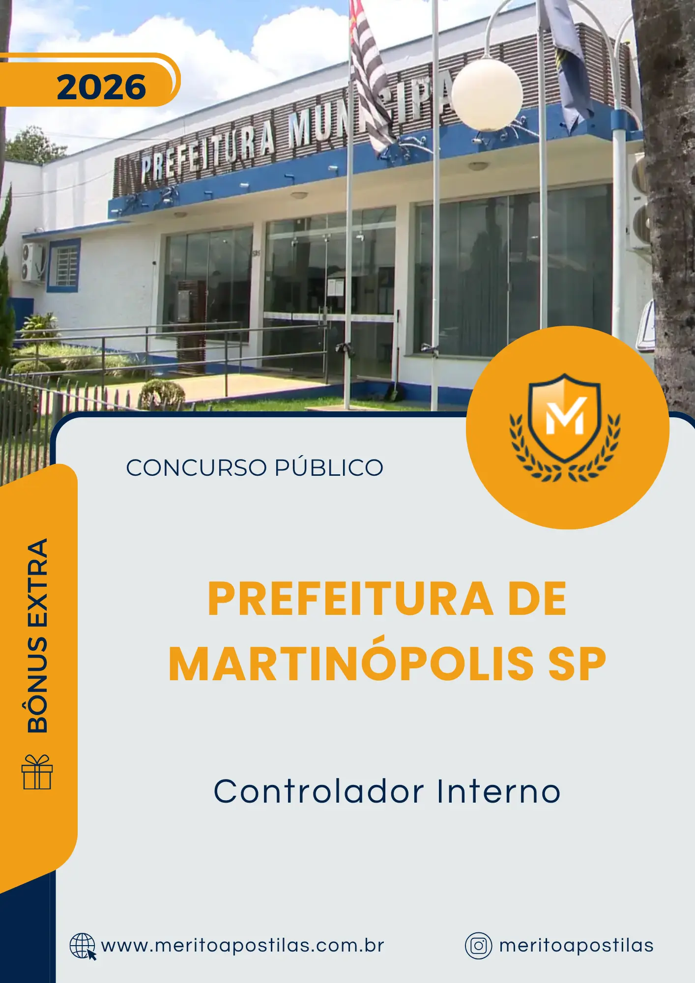 Apostila Controlador Interno Prefeitura de Martinópolis SP 2026