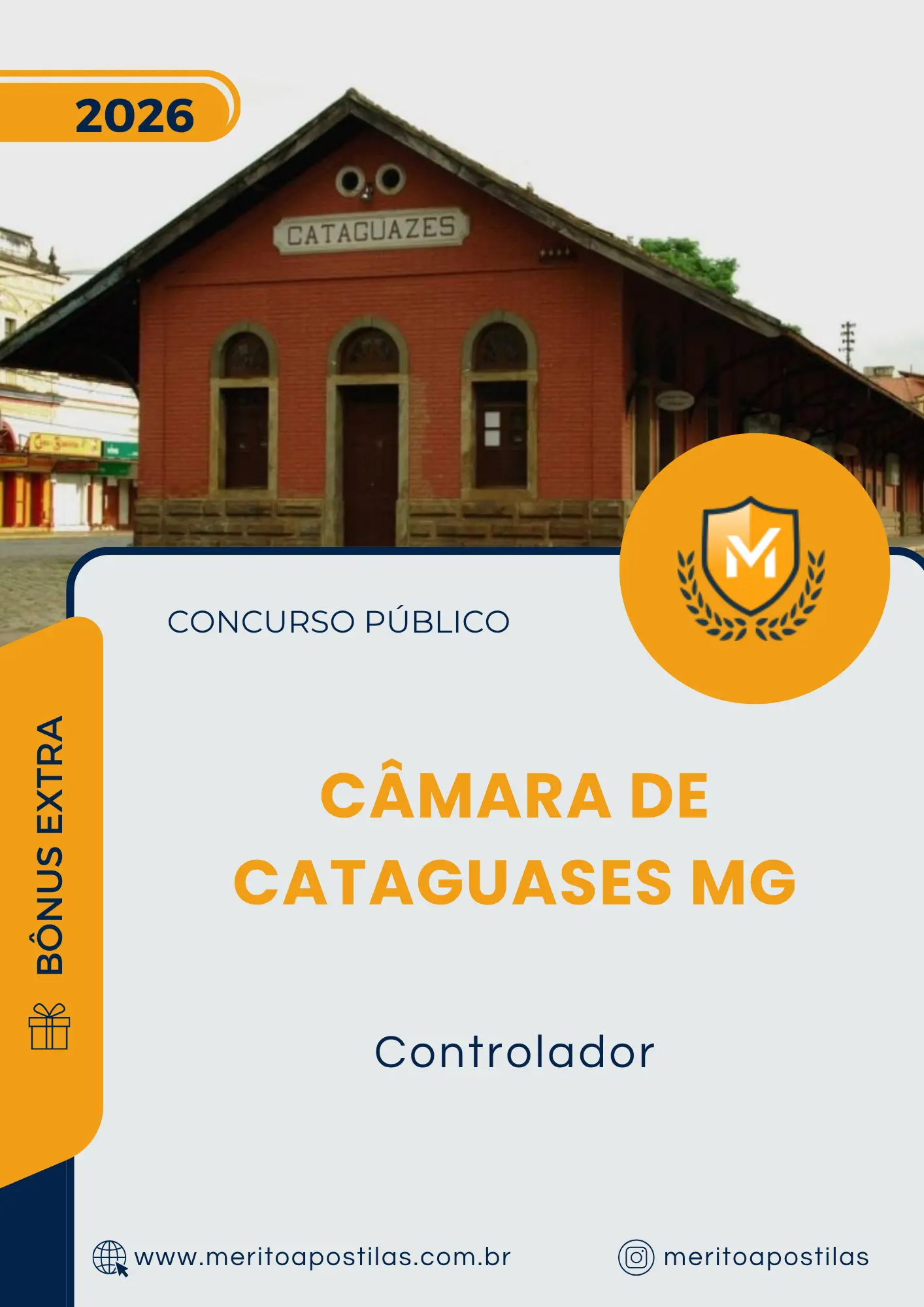 Apostila Controlador Câmara de Cataguases MG 2026
