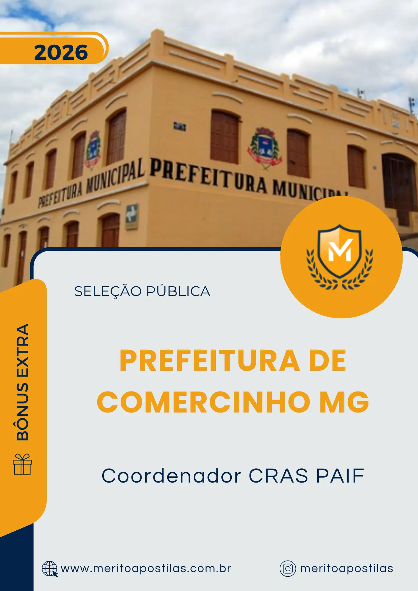 Apostila Coordenador CRAS PAIF Prefeitura de Comercinho MG 2026