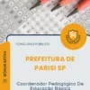 Apostila Coordenador Pedagógico De Educação Básica Prefeitura de Parisi SP 2026