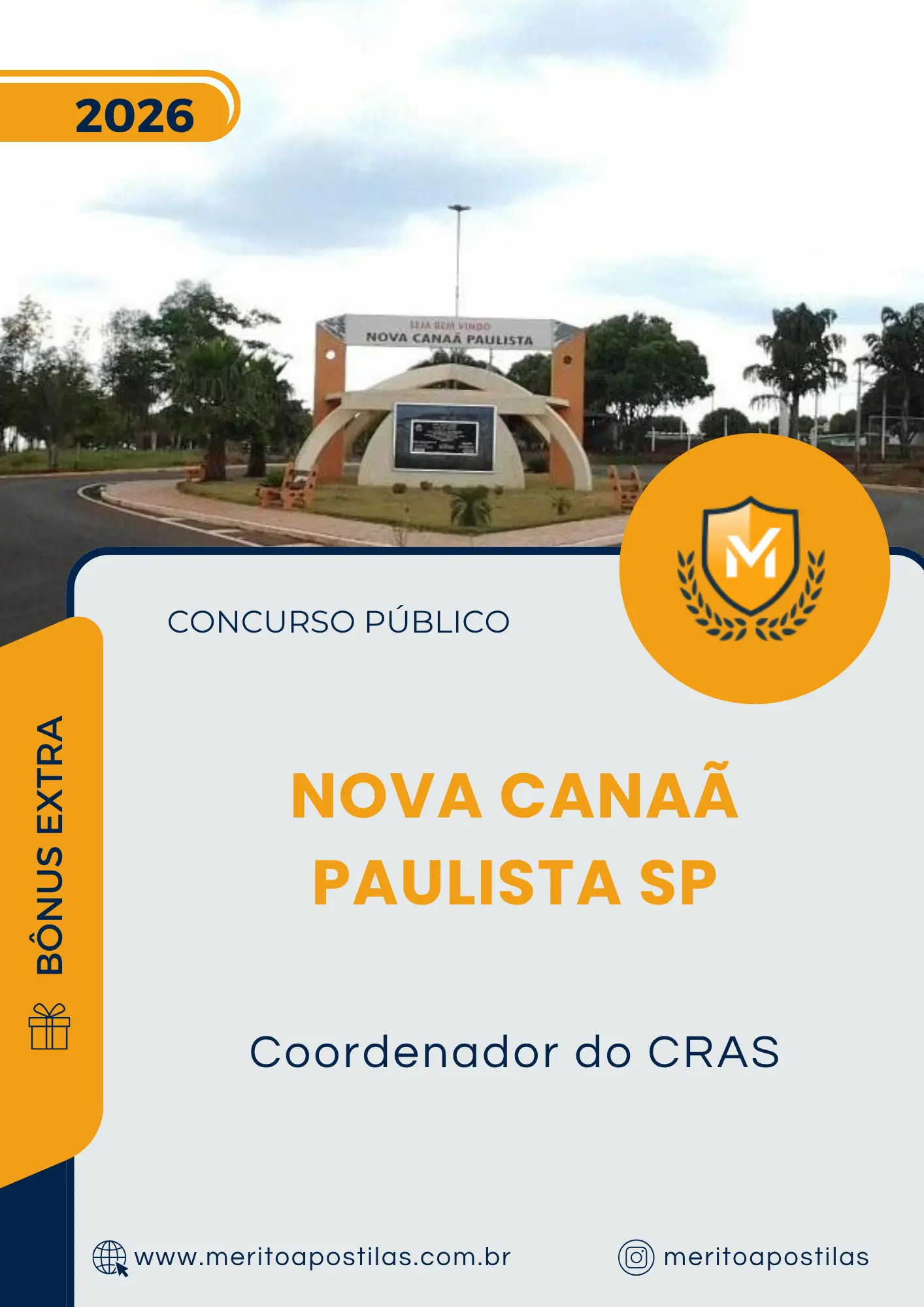Apostila Coordenador do CRAS Prefeitura de Nova Canaã Paulista SP 2026