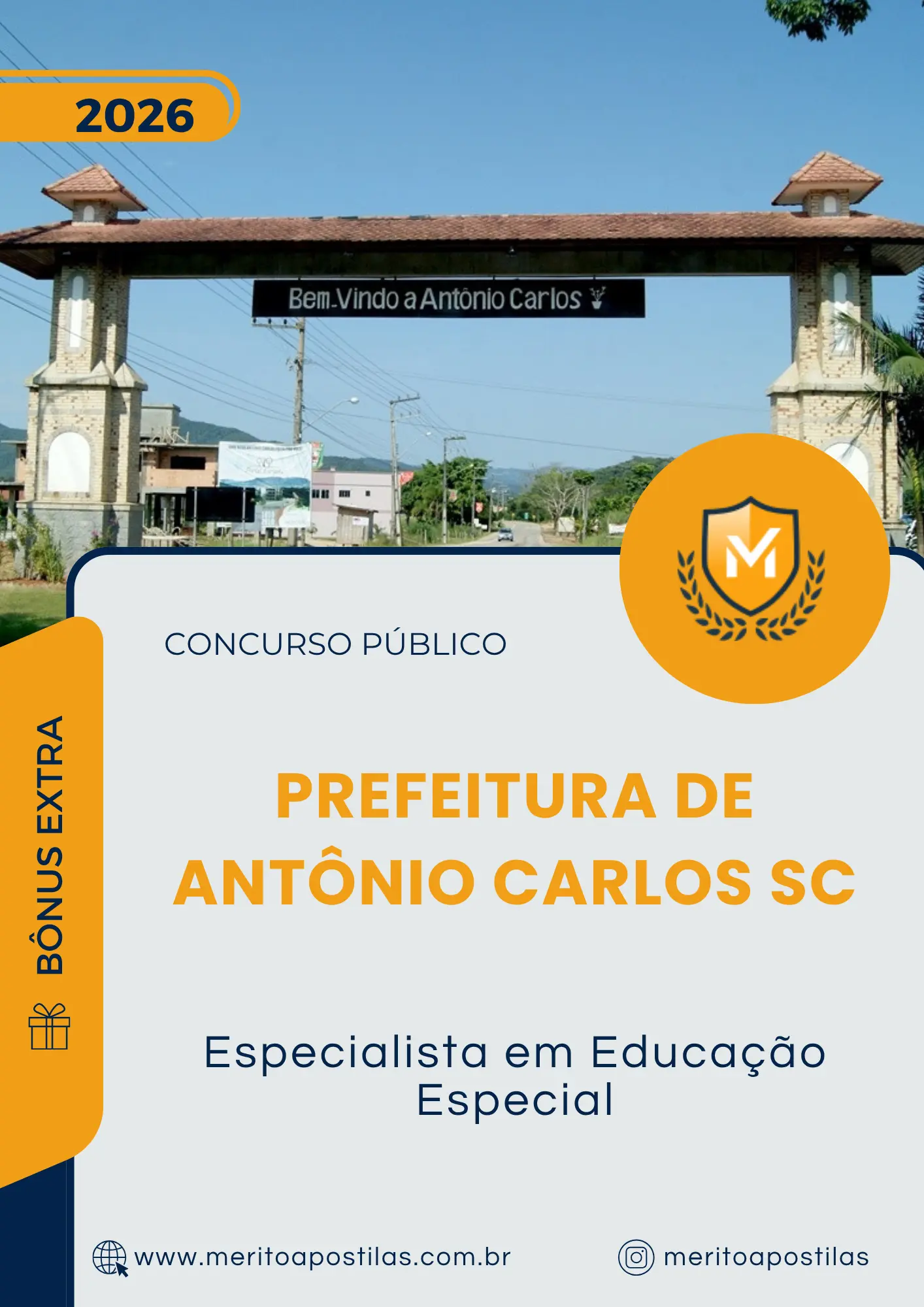 Apostila Especialista em Educação Especial Prefeitura de Antônio Carlos SC 2026
