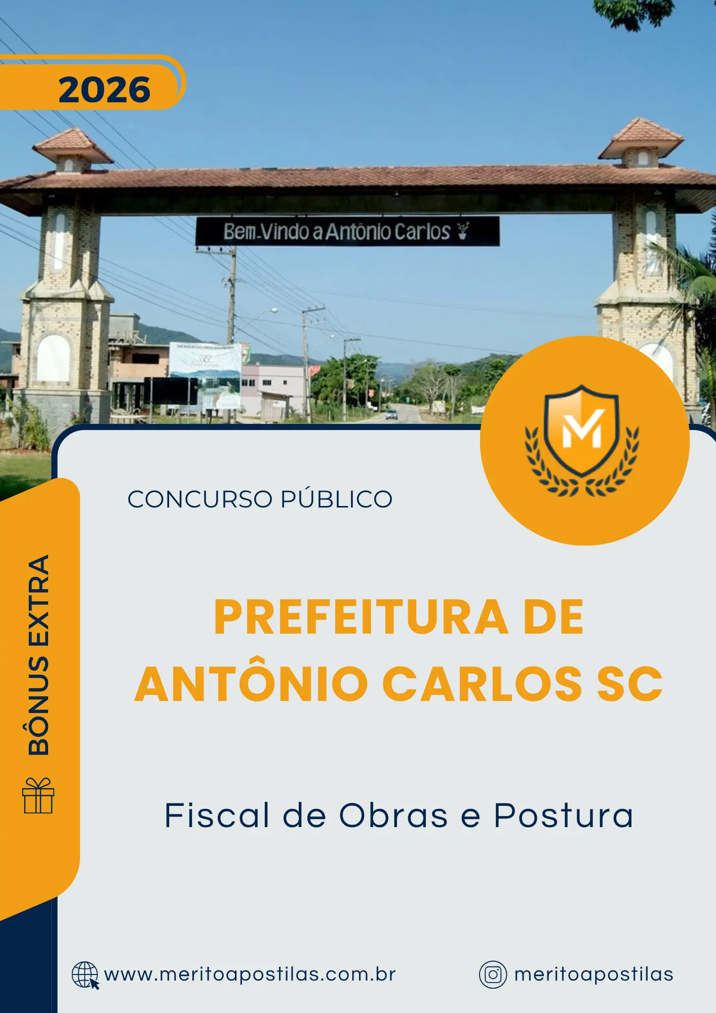 Apostila Fiscal de Obras e Postura Prefeitura de Antônio Carlos SC 2026