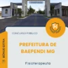 Apostila Fisioterapeuta Prefeitura de Baependi MG 2026