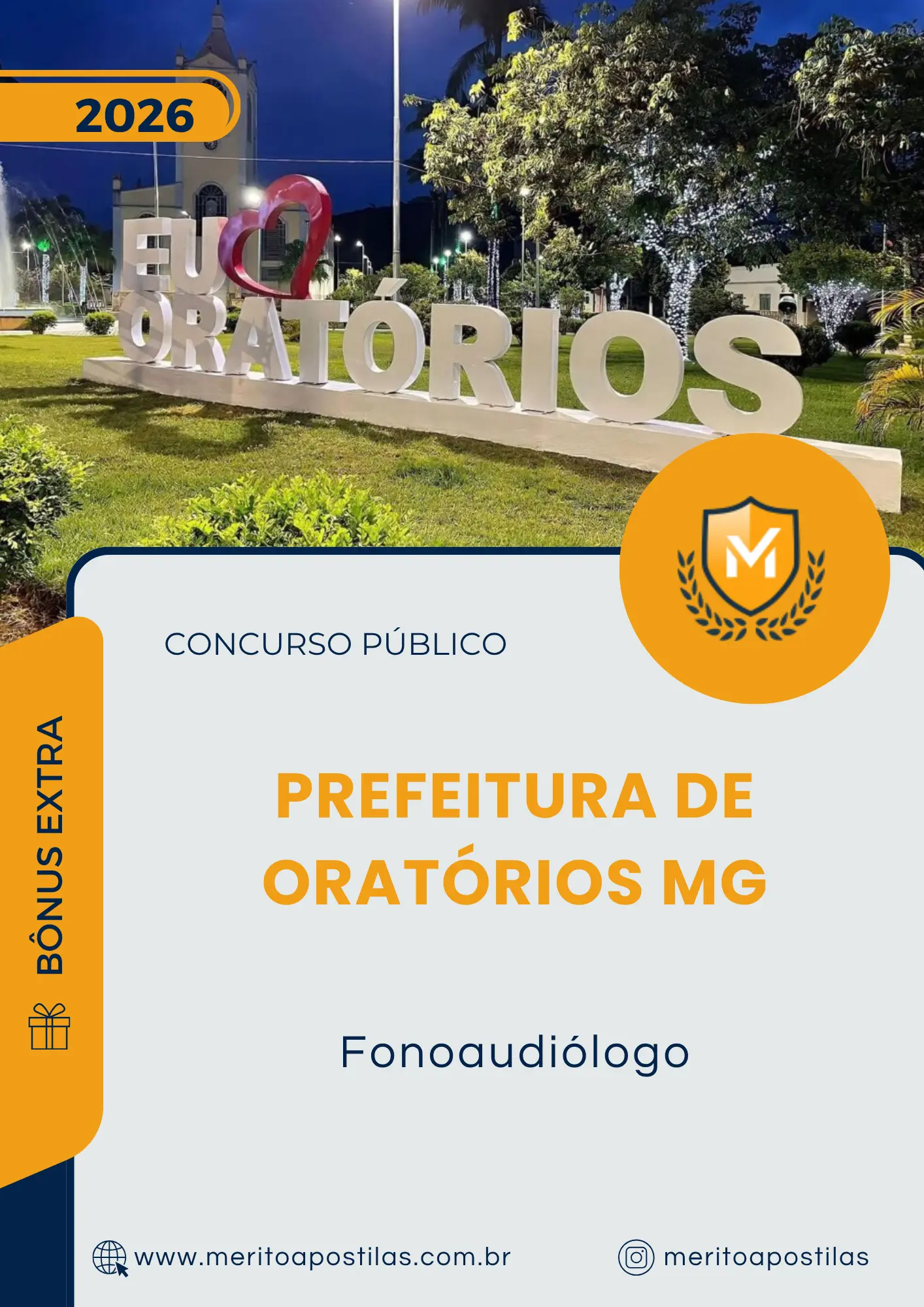 Apostila Fonoaudiólogo Prefeitura de Oratórios MG 2026