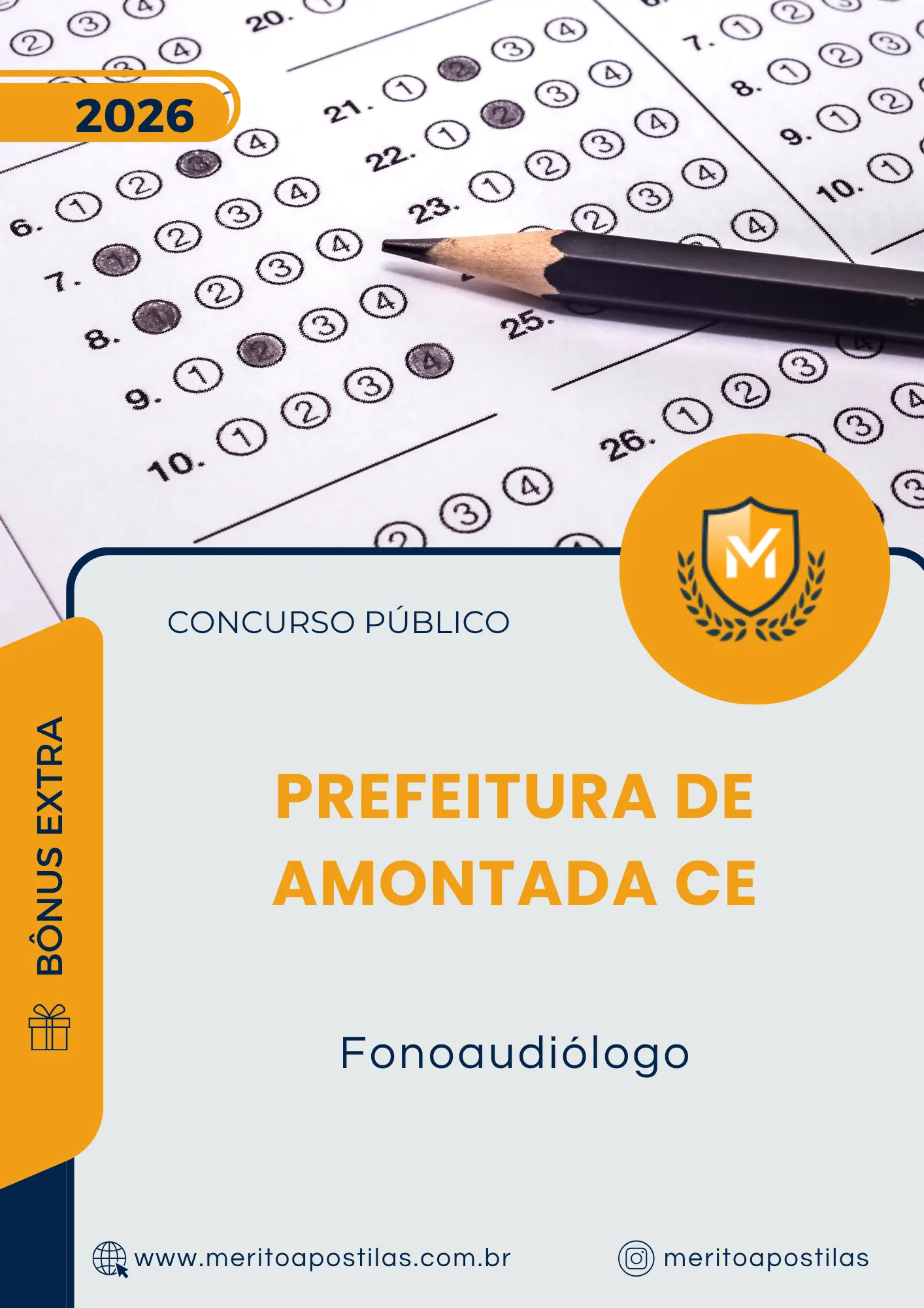 Apostila Fonoaudiólogo Prefeitura de Amontada CE 2026