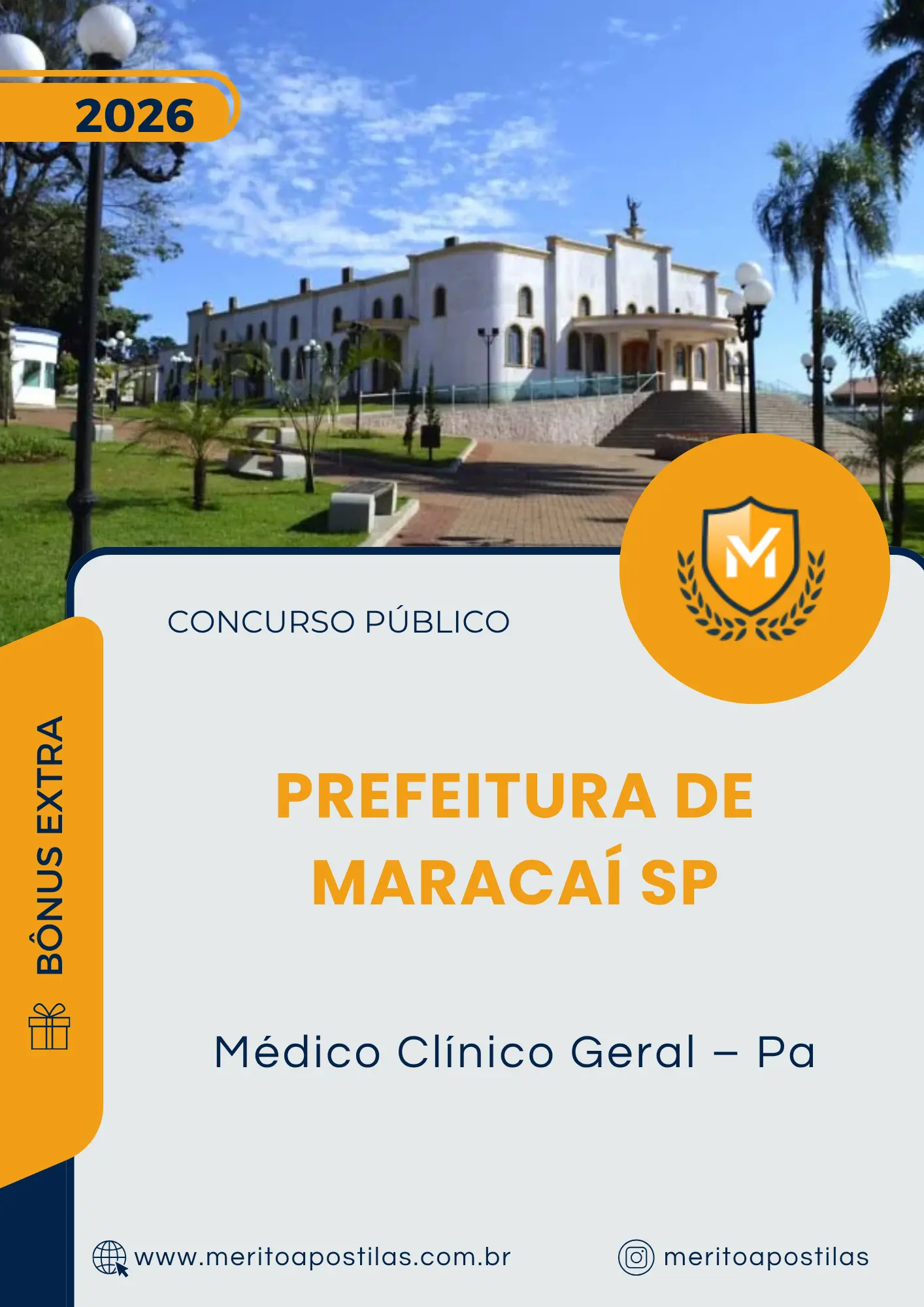 Apostila Médico Clínico Geral Pa Prefeitura de Maracaí SP 2026