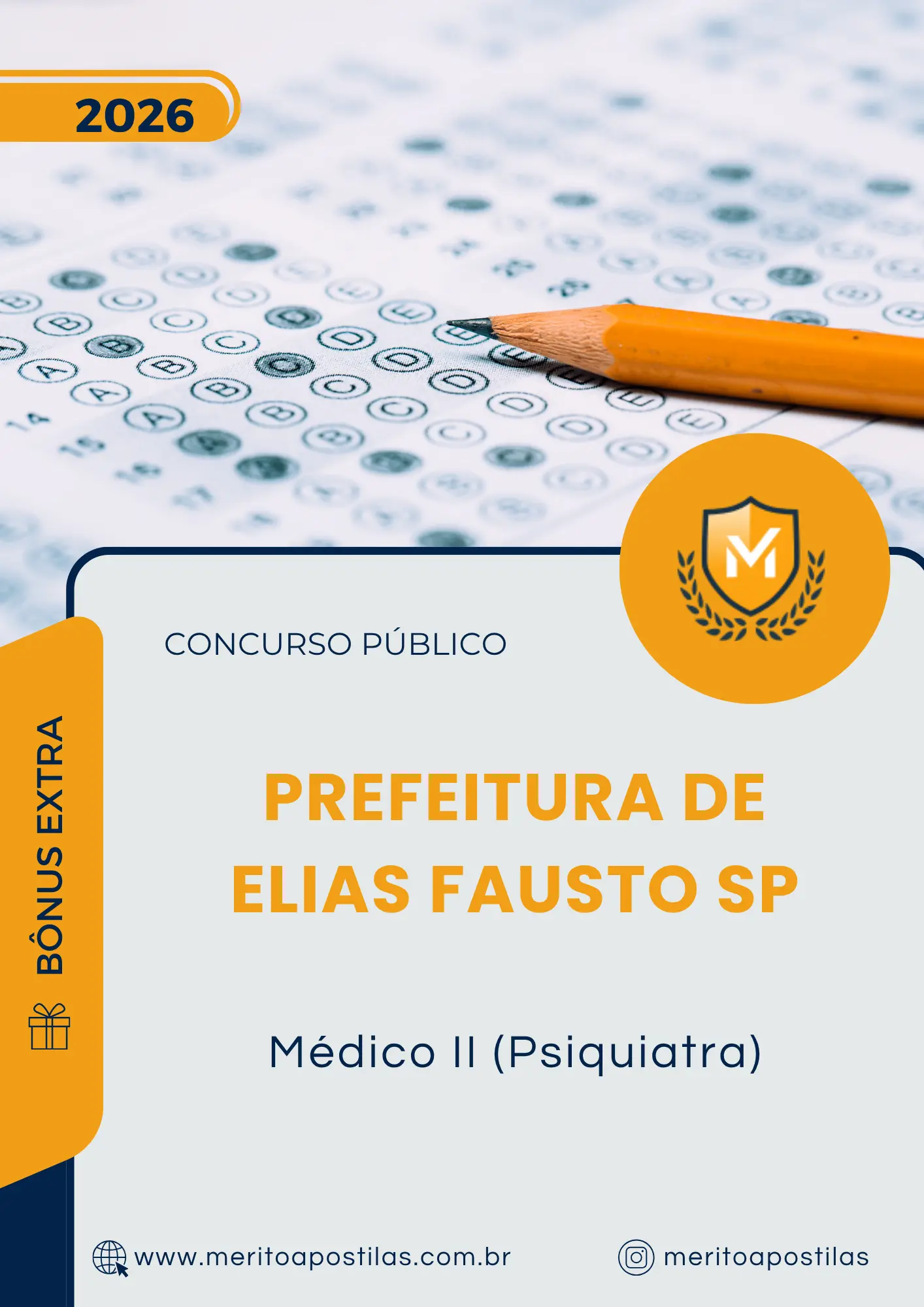 Apostila Médico II Psiquiatra Prefeitura de Elias Fausto SP 2026