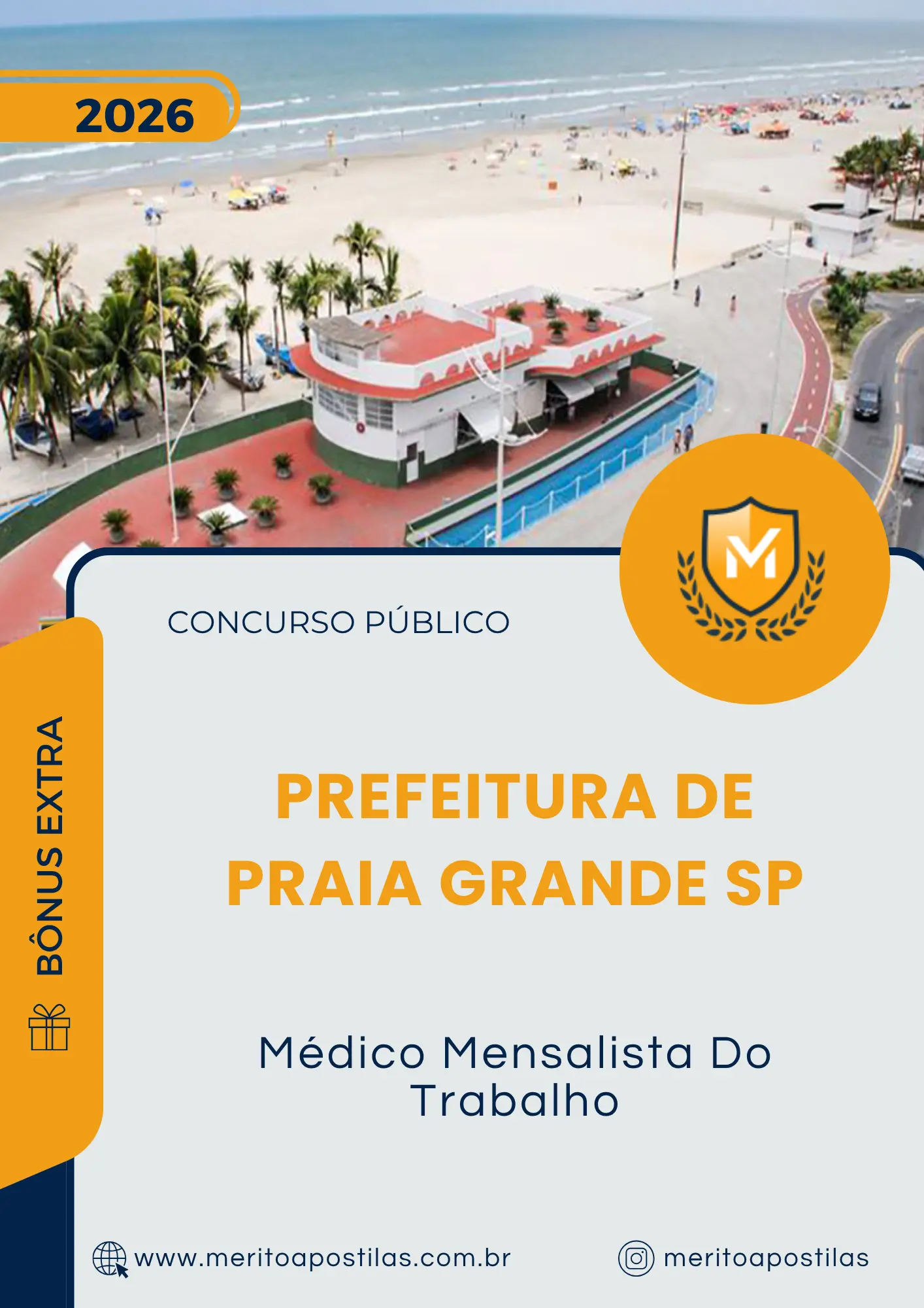 Apostila Médico Mensalista Do Trabalho Prefeitura de Praia Grande SP 2026