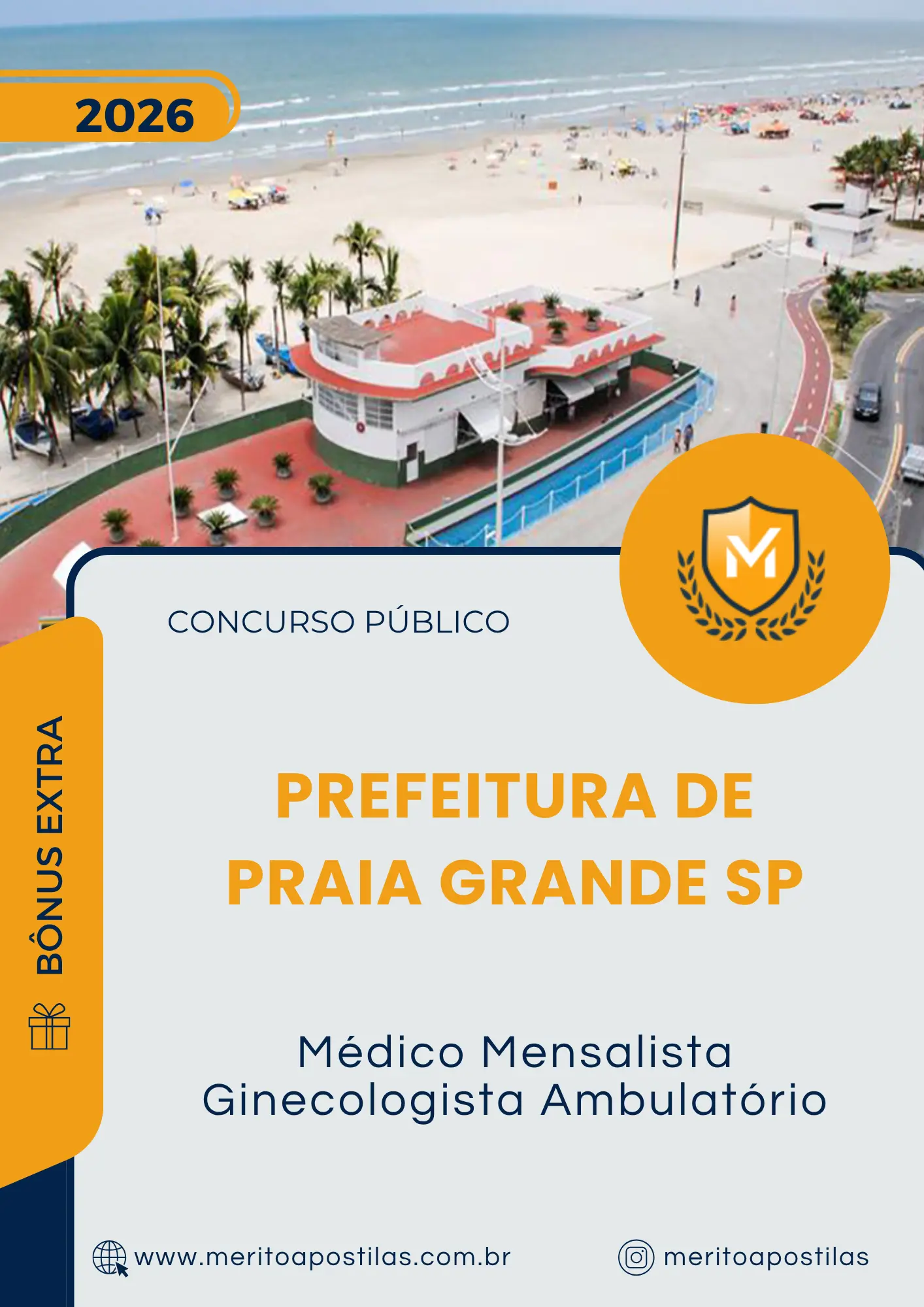 Apostila Médico Mensalista Ginecologista Ambulatório Prefeitura de Praia Grande SP 2026