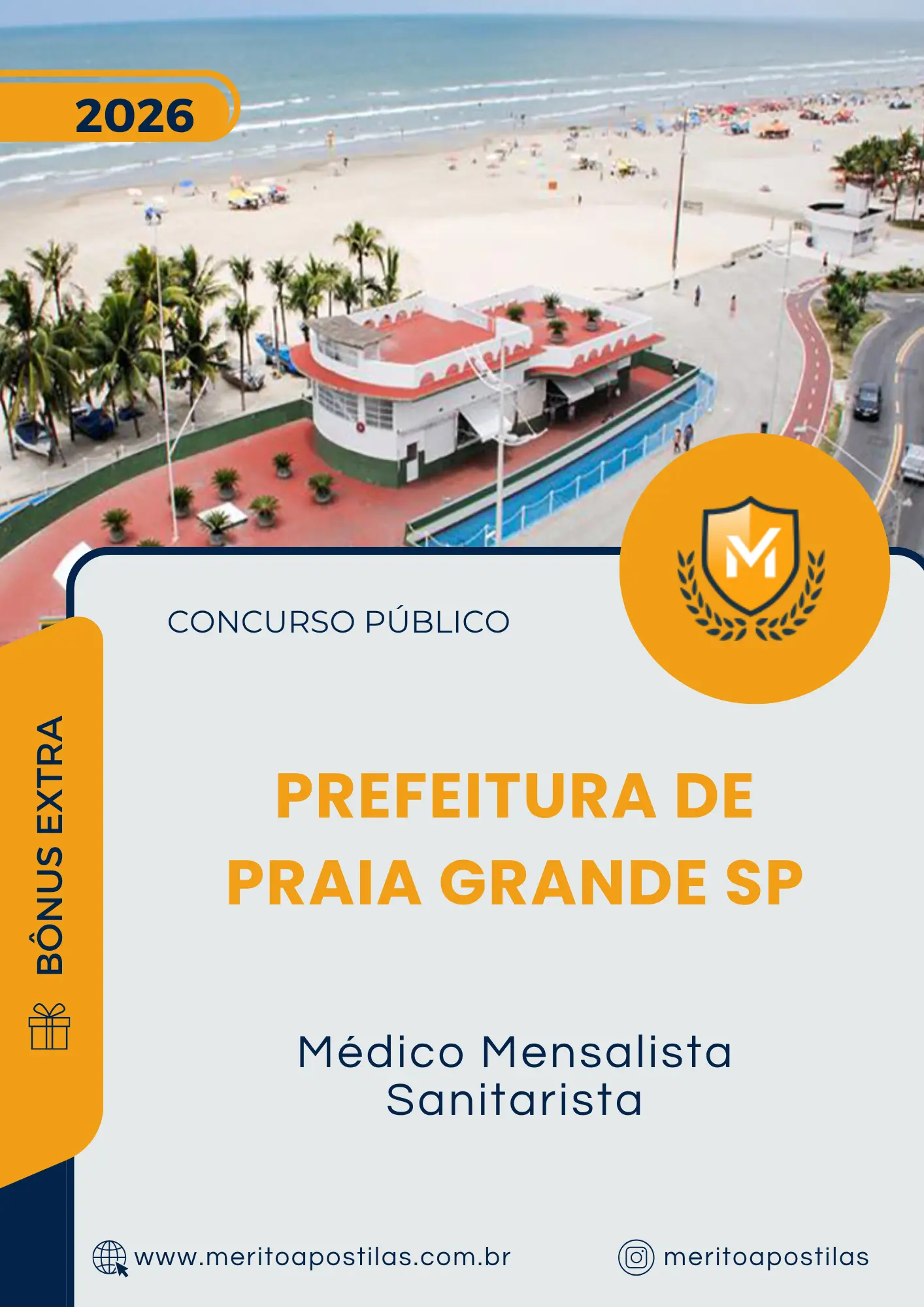 Apostila Médico Mensalista Sanitarista Prefeitura de Praia Grande SP 2026