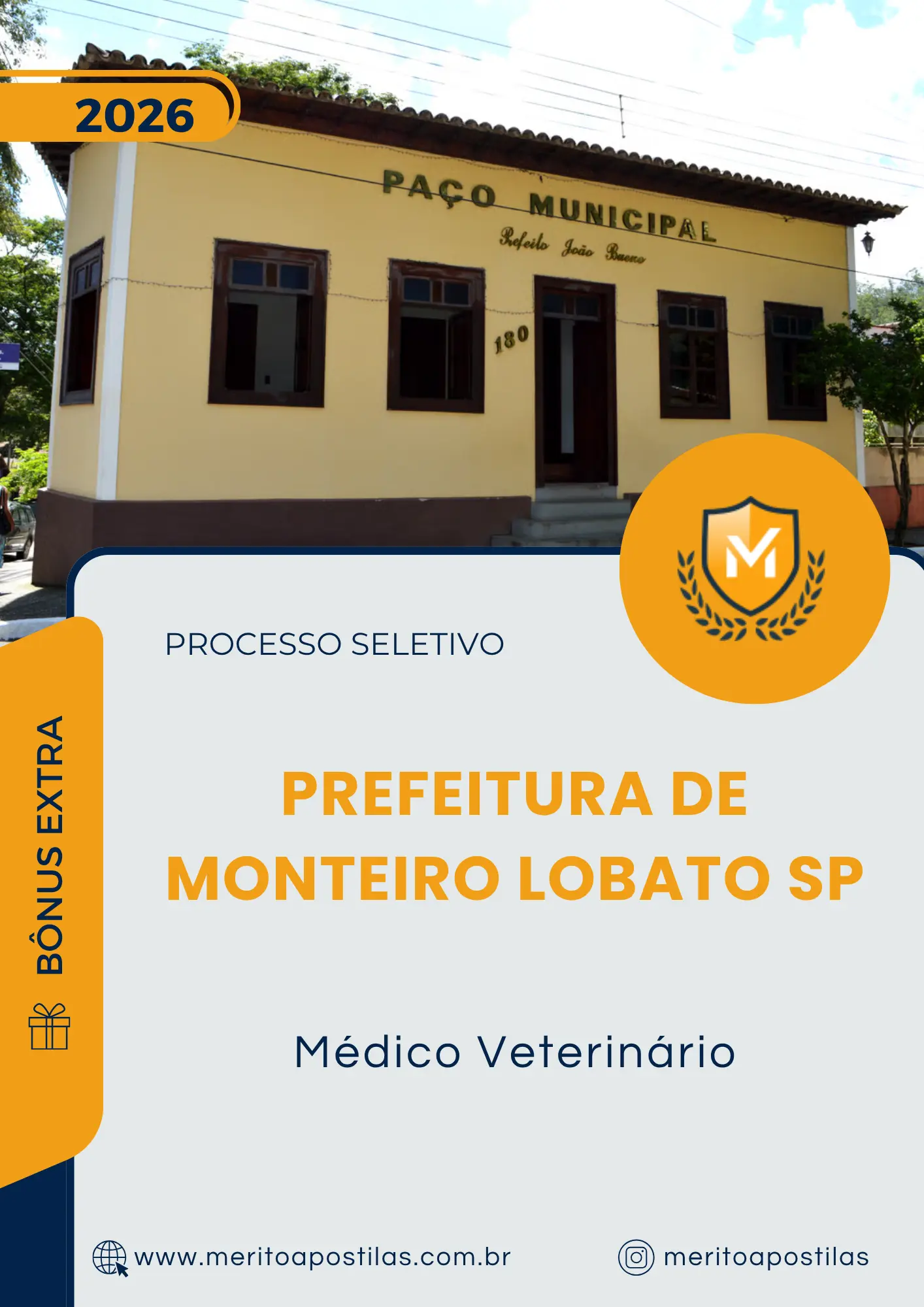 Apostila Médico Veterinário Prefeitura de Monteiro Lobato SP 2026