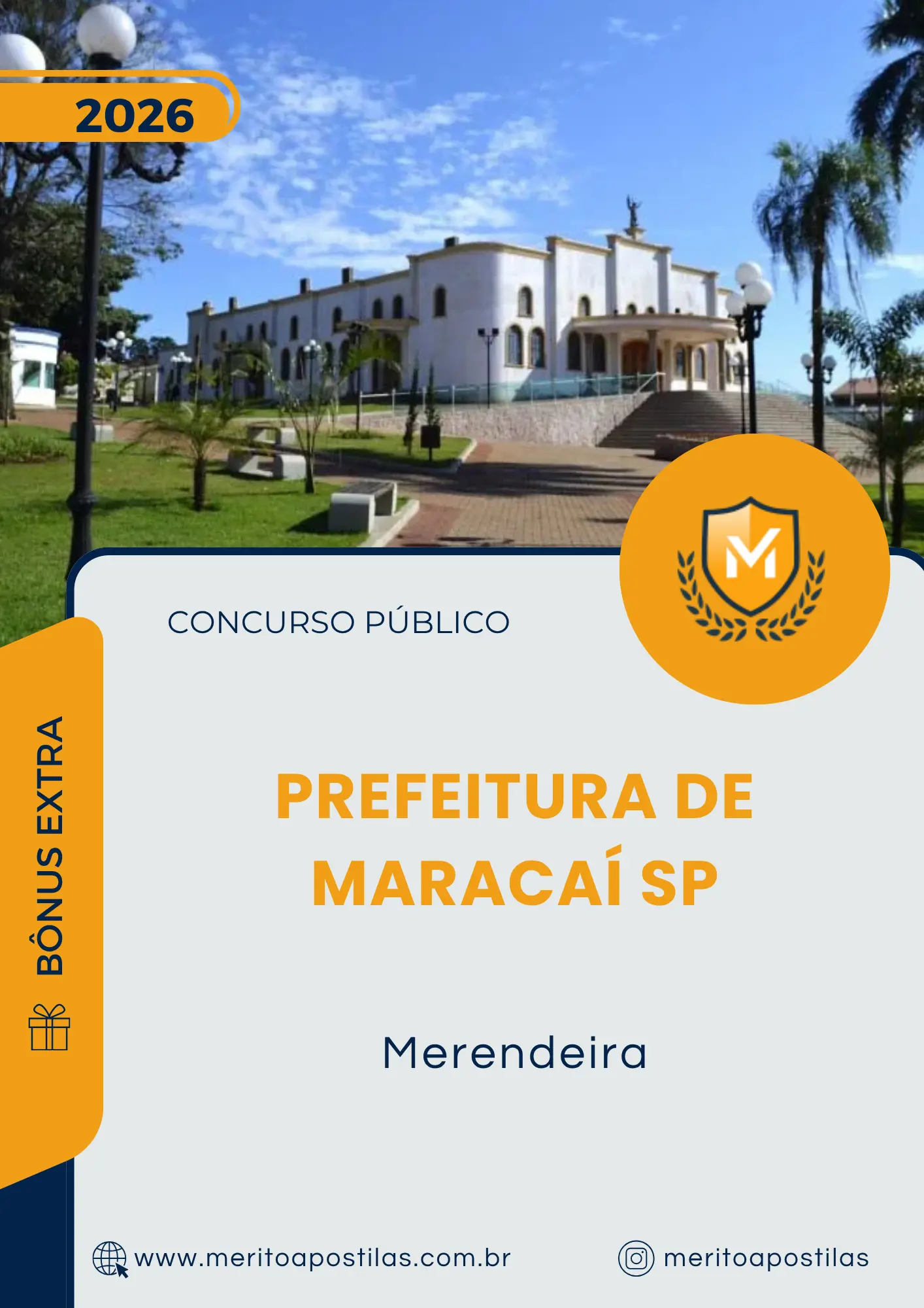 Apostila Merendeira Prefeitura de Maracaí SP 2026