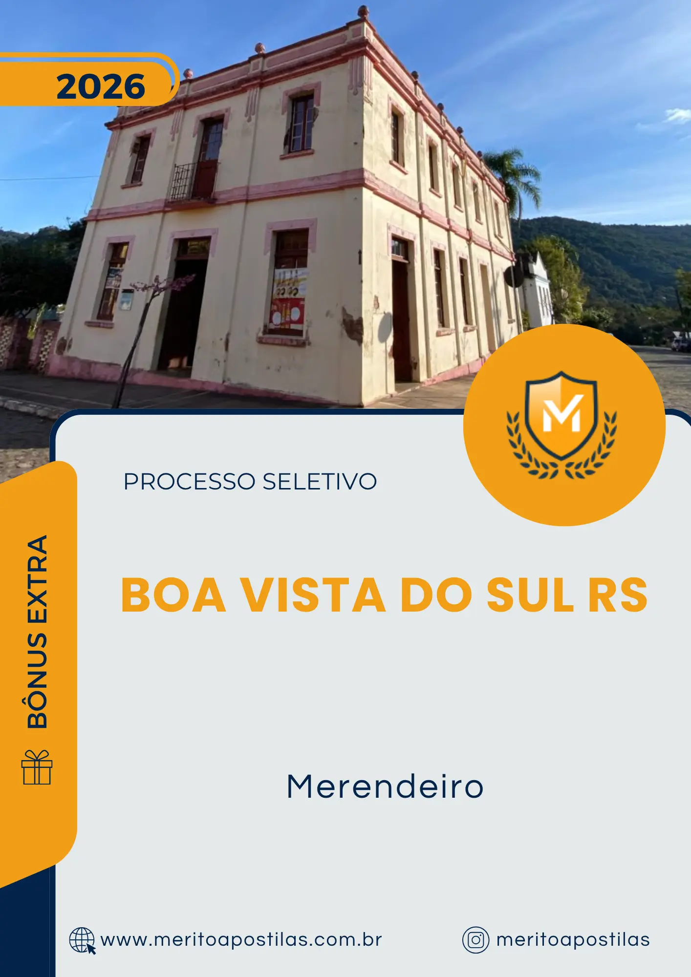 Apostila Merendeiro Prefeitura de Boa Vista do Sul RS 2026