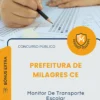 Apostila Monitor De Transporte Escolar Prefeitura de Milagres CE 2026