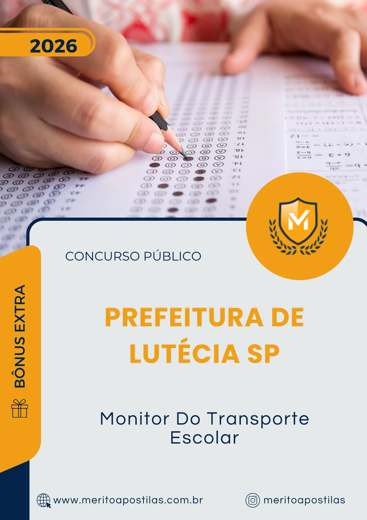 Apostila Monitor Do Transporte Escolar Prefeitura de Lutécia SP 2026