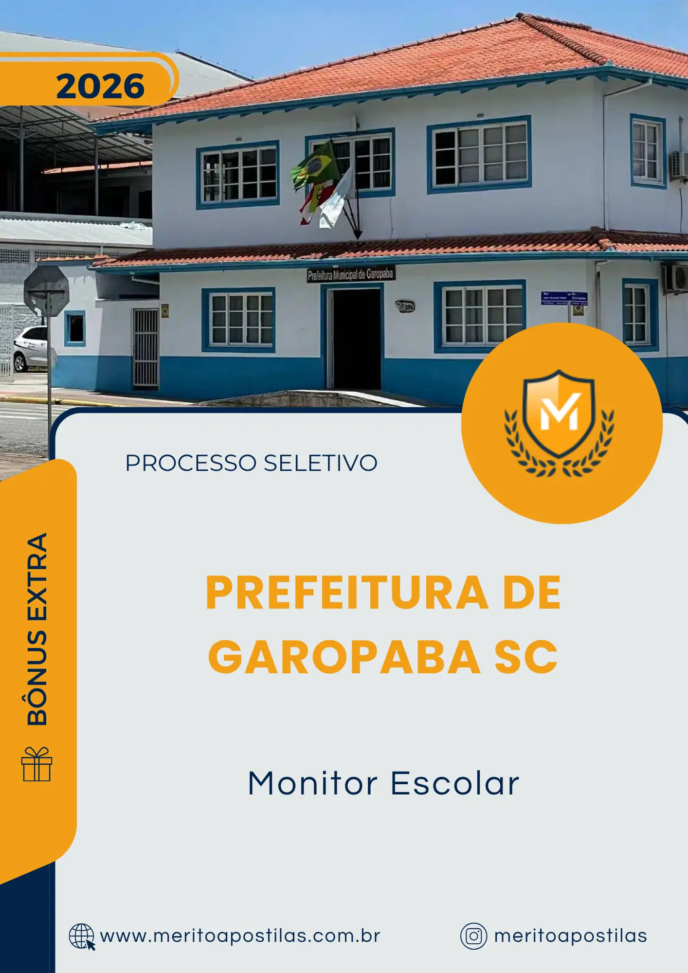 Apostila Monitor Escolar Prefeitura de Garopaba SC 2026