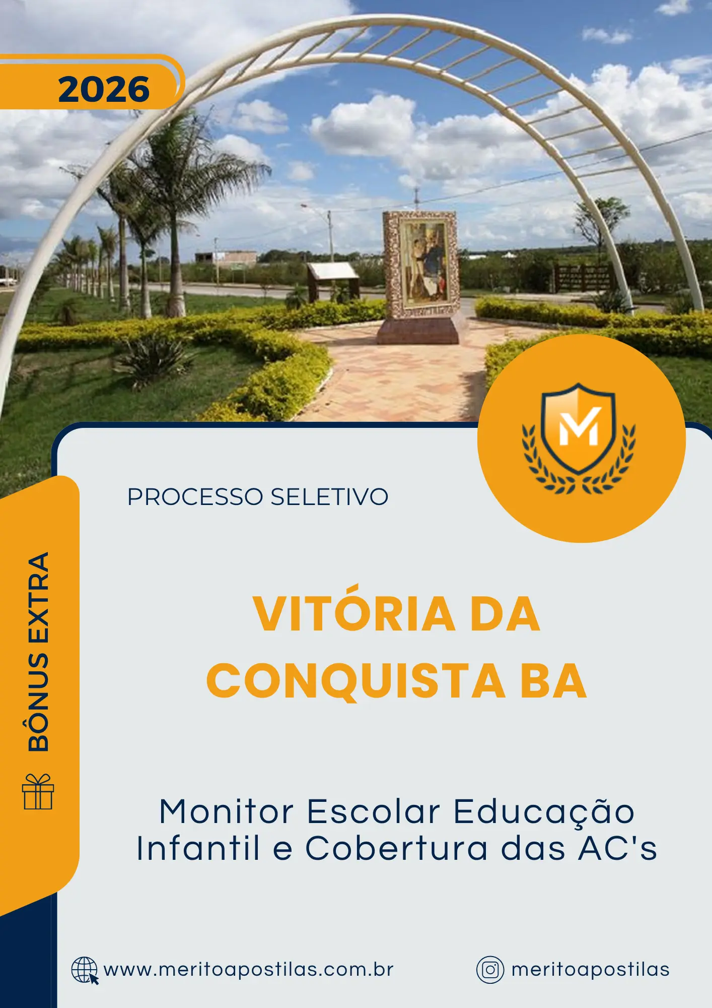 Apostila Monitor Escolar Educação Infantil e Cobertura das ACs Prefeitura de Vitória da Conquista BA 2026