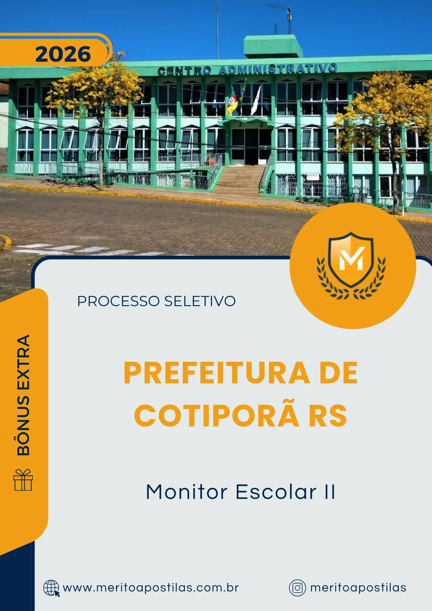 Apostila Monitor Escolar II Prefeitura de Cotiporã RS 2026