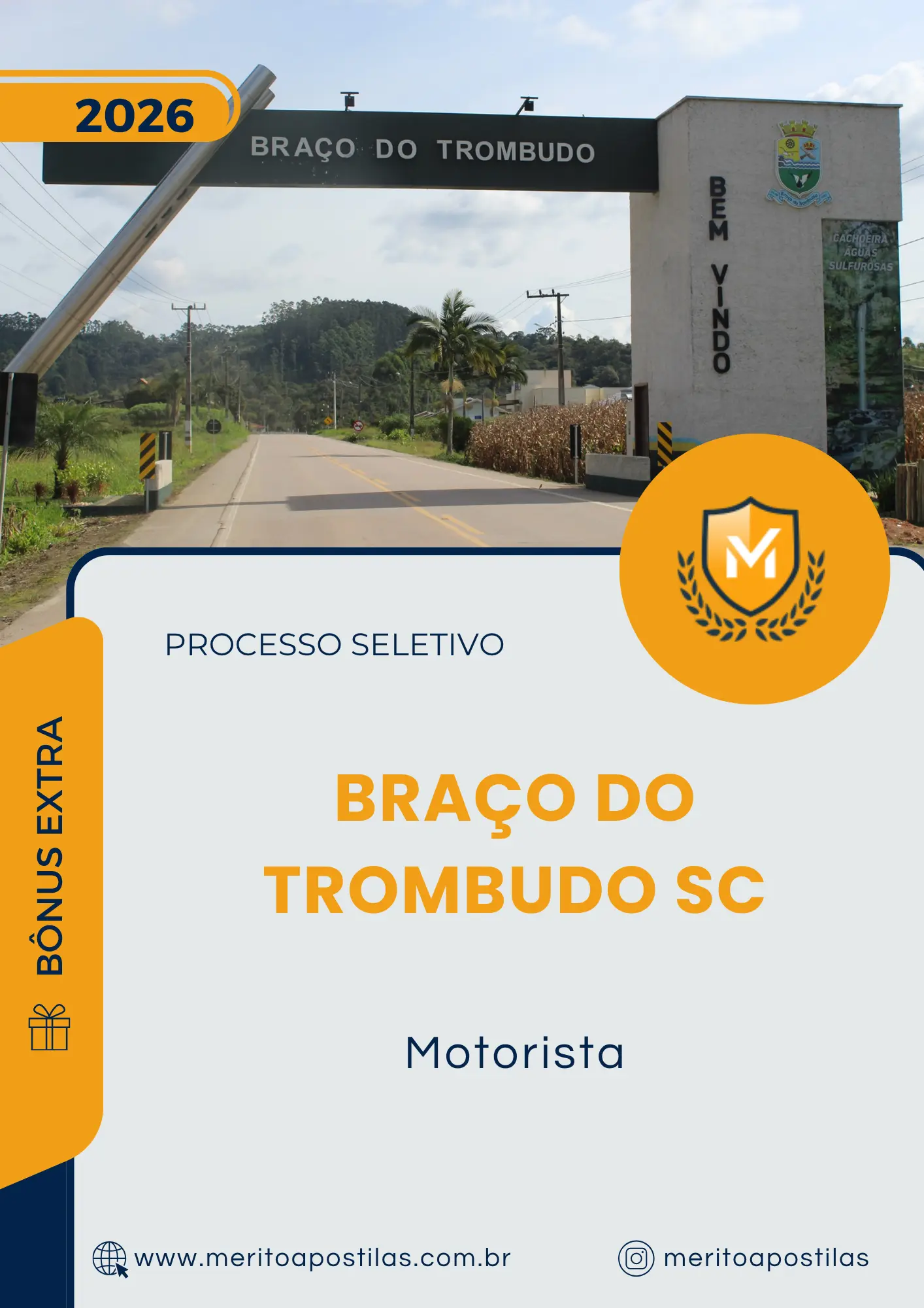 Apostila Motorista Prefeitura de Braço do Trombudo SC 2026