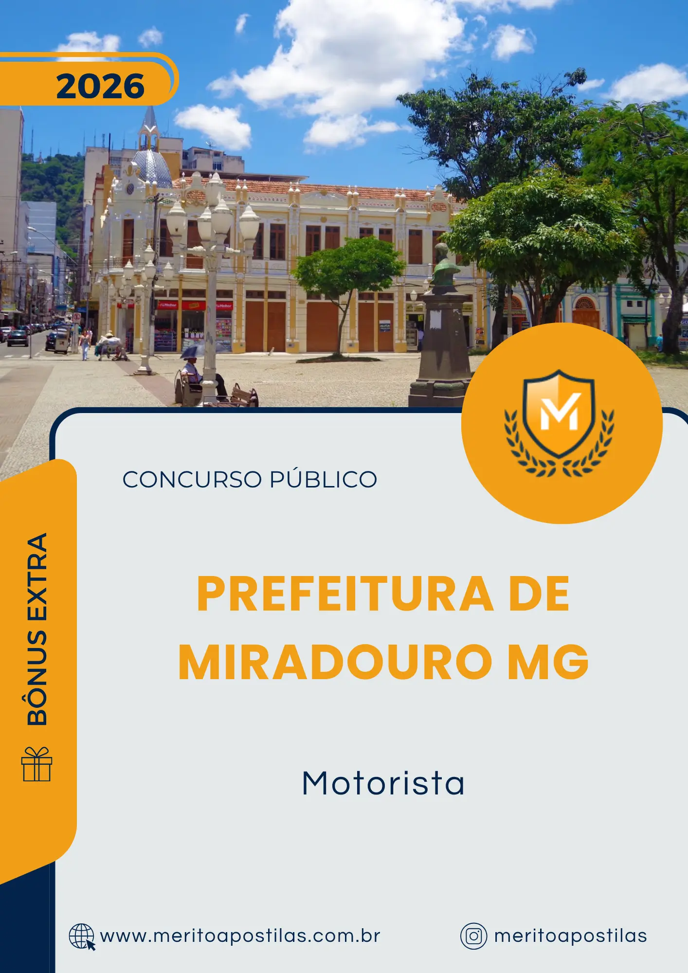 Apostila Motorista Prefeitura de Miradouro MG 2026
