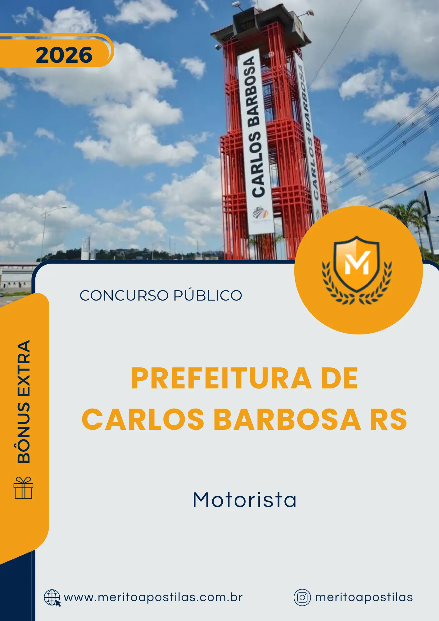 Apostila Motorista Prefeitura de Carlos Barbosa RS 2026
