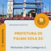 Apostila Motorista CNH Categoria C Prefeitura de Palma Sola SC 2026