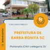 Apostila Motorista CNH categoria D Prefeitura e Câmara de Barra Bonita SC 2026