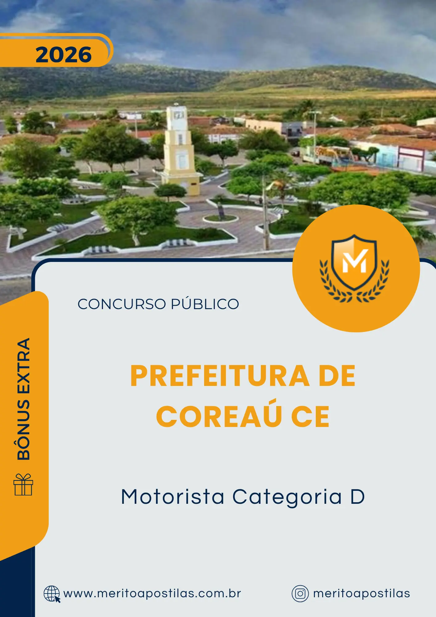 Apostila Motorista Categoria D Prefeitura de Coreaú CE 2026