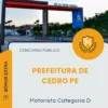 Apostila Motorista Categoria D Prefeitura de Cedro PE 2026