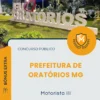 Apostila Motorista III Prefeitura de Oratórios MG 2026
