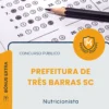 Apostila Nutricionista Prefeitura de Três Barras SC 2026