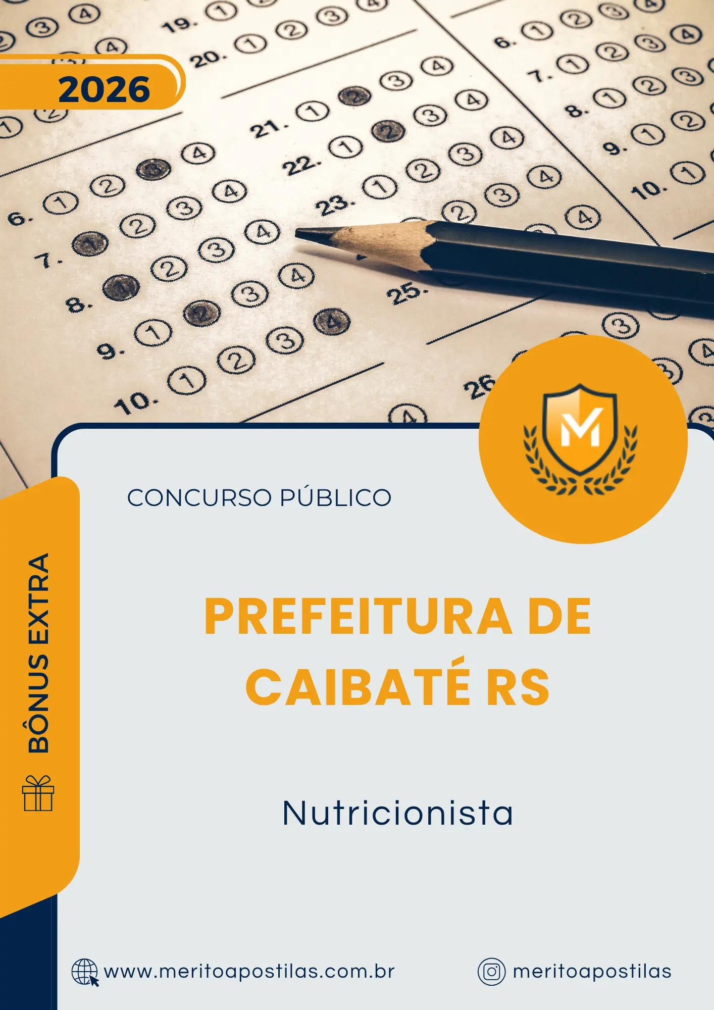 Apostila Nutricionista Prefeitura de Caibaté RS 2026