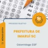 Apostila Odontólogo ESF Prefeitura de Imaruí SC 2026