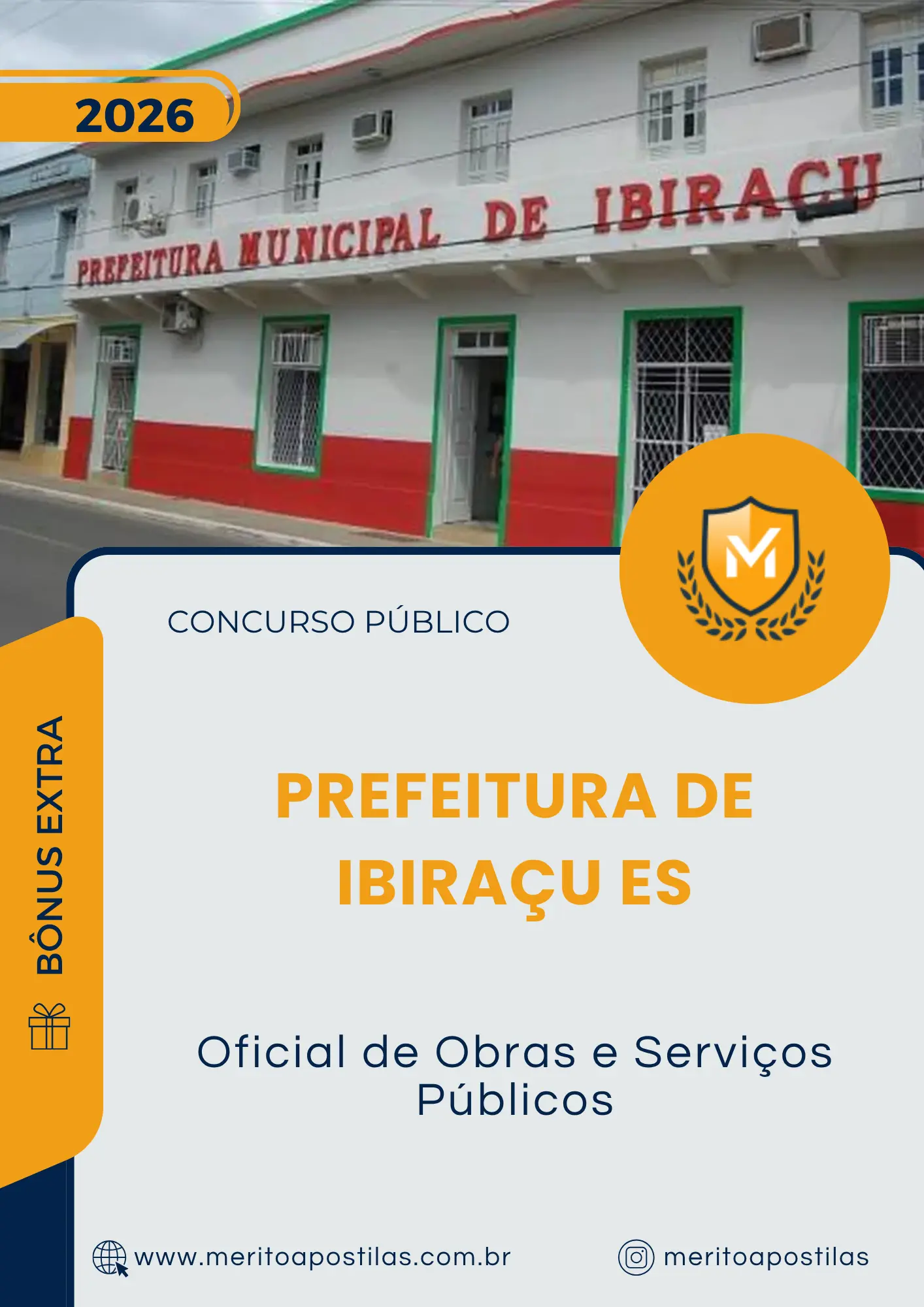 Apostila Oficial de Obras e Serviços Públicos Prefeitura de Ibiraçu ES 2026