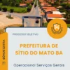 Apostila Operacional Serviços Gerais Prefeitura de Sítio do Mato BA 2026
