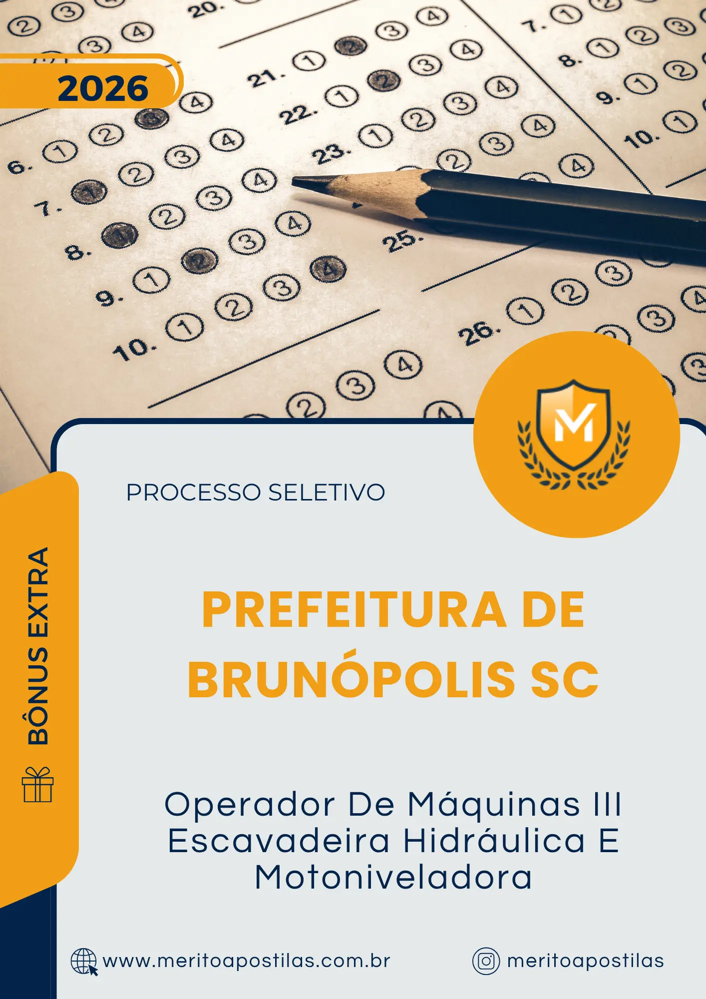 Apostila Operador De Máquinas III Escavadeira Hidráulica E Motoniveladora Prefeitura de Brunópolis SC 2026
