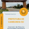 Apostila Operador de Máquina Escavadeira Hidráulica Prefeitura de Canelinha SC 2026