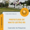 Apostila Operador de Máquinas Prefeitura de Mato Leitão RS 2026