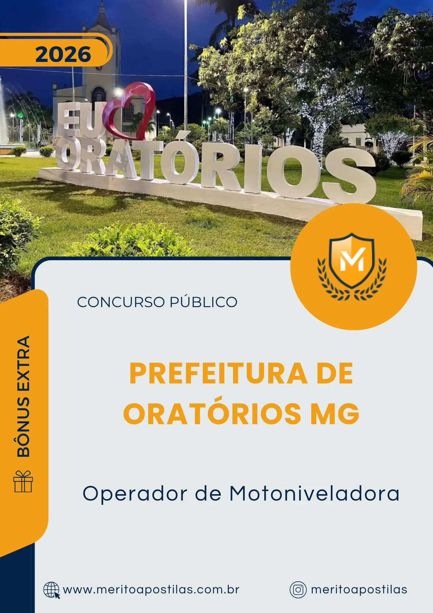 Apostila Operador de Motoniveladora Prefeitura de Oratórios MG 2026