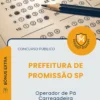 Apostila Operador de Pá Carregadeira Prefeitura de Promissão SP 2026