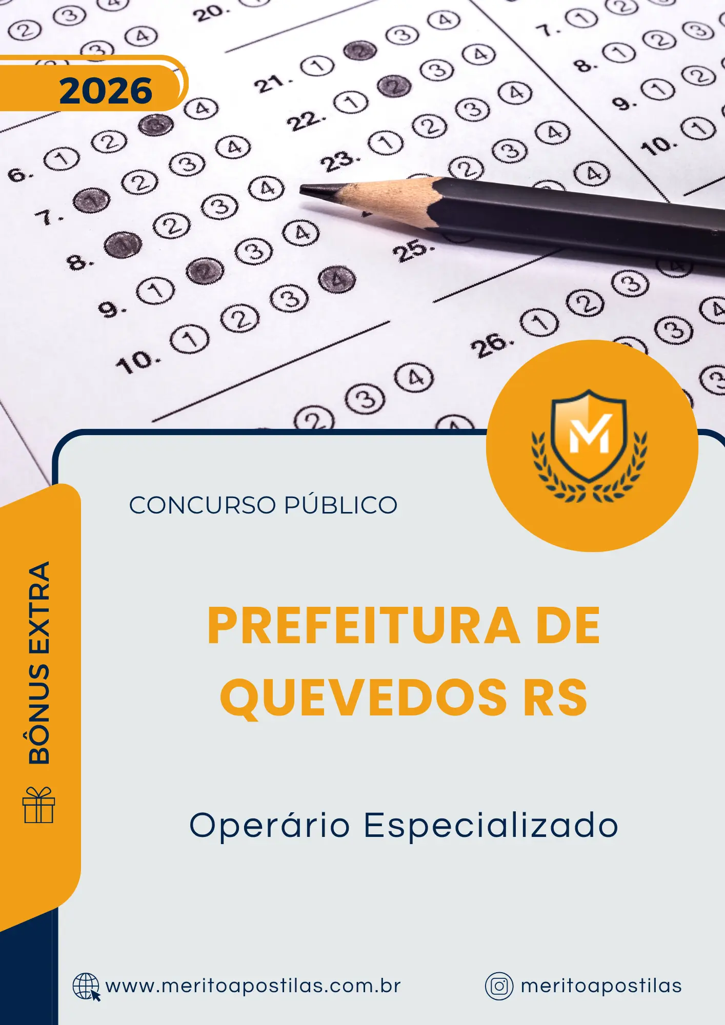 Apostila Operário Especializado Prefeitura de Quevedos RS 2026
