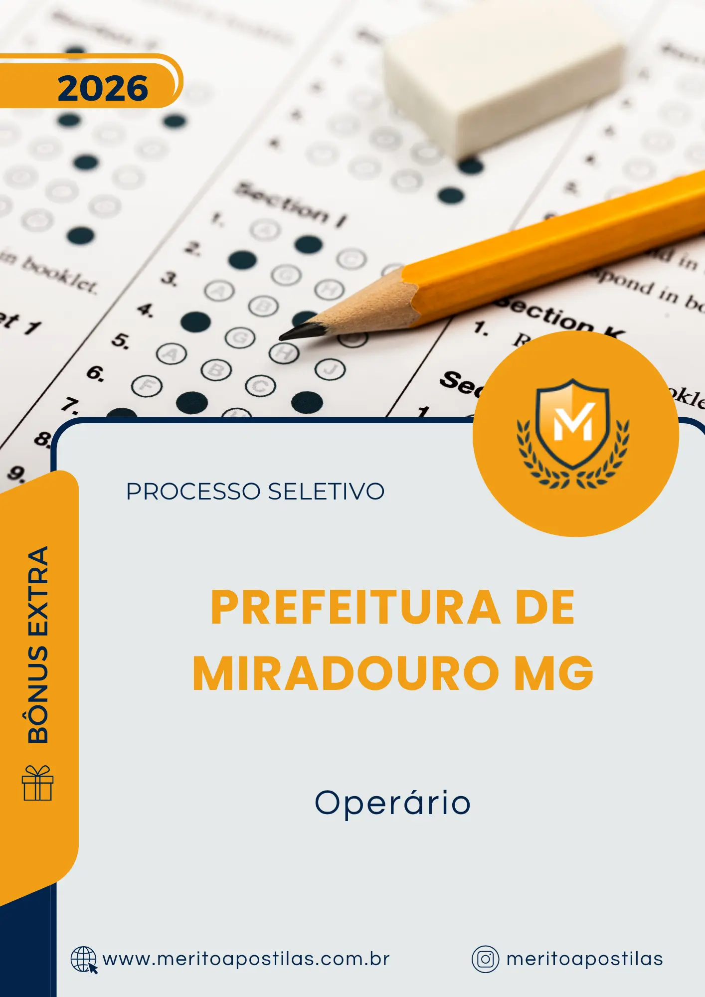 Apostila Operário Prefeitura de Miradouro MG 2026