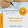 Apostila Orientador Social Prefeitura de Milagres CE 2026