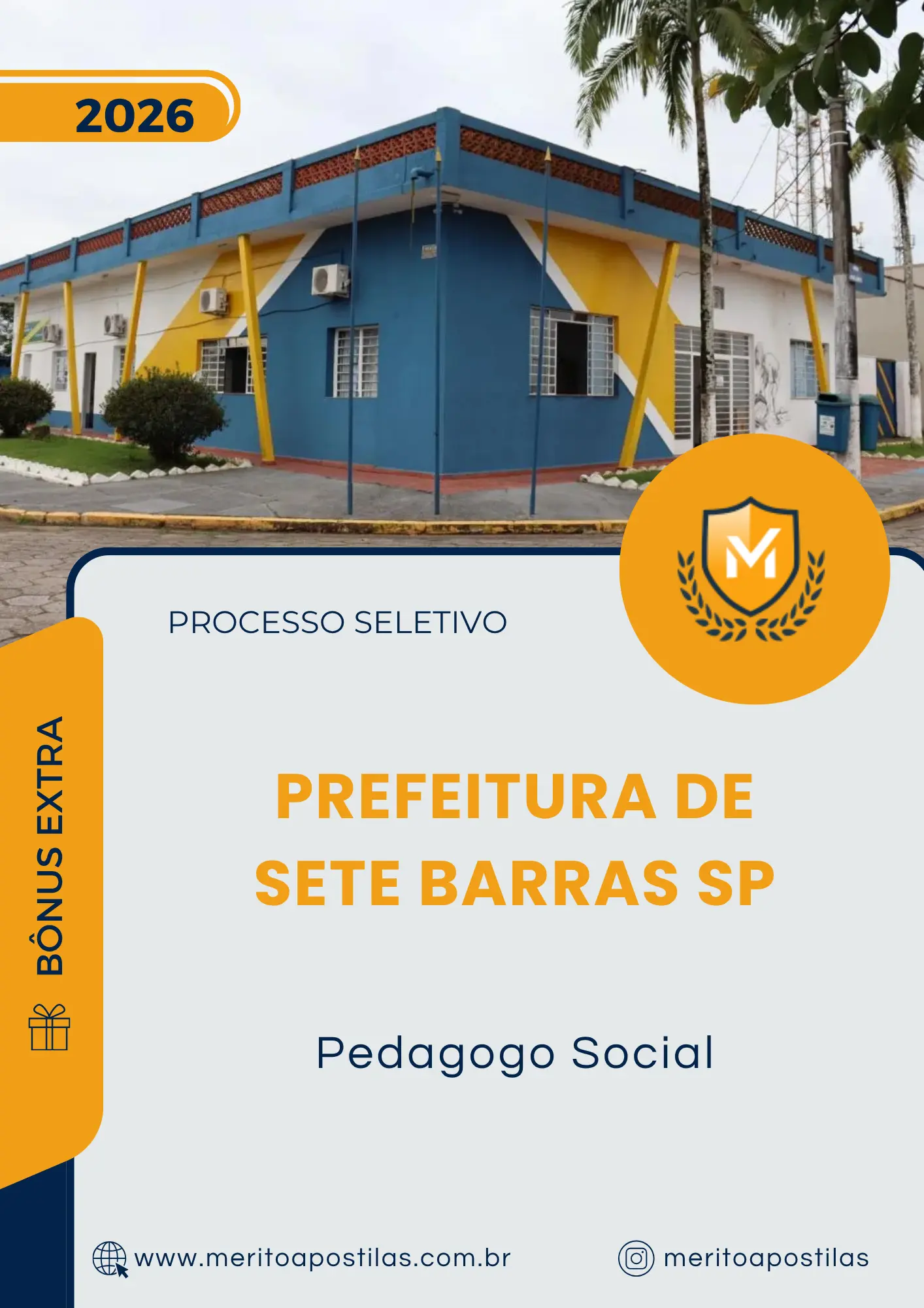 Apostila Pedagogo Social Prefeitura de Sete Barras SP 2026