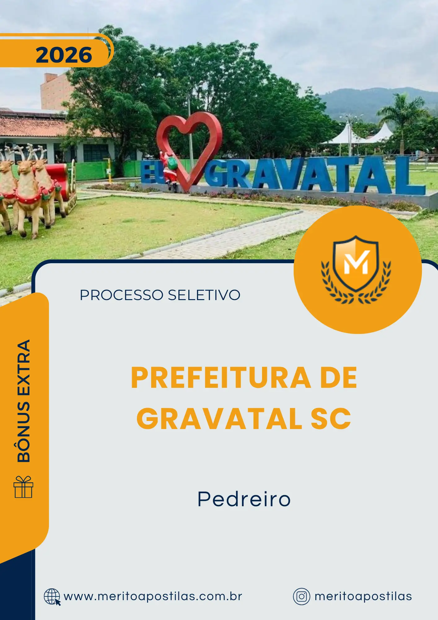 Apostila Pedreiro Prefeitura de Gravatal SC 2026