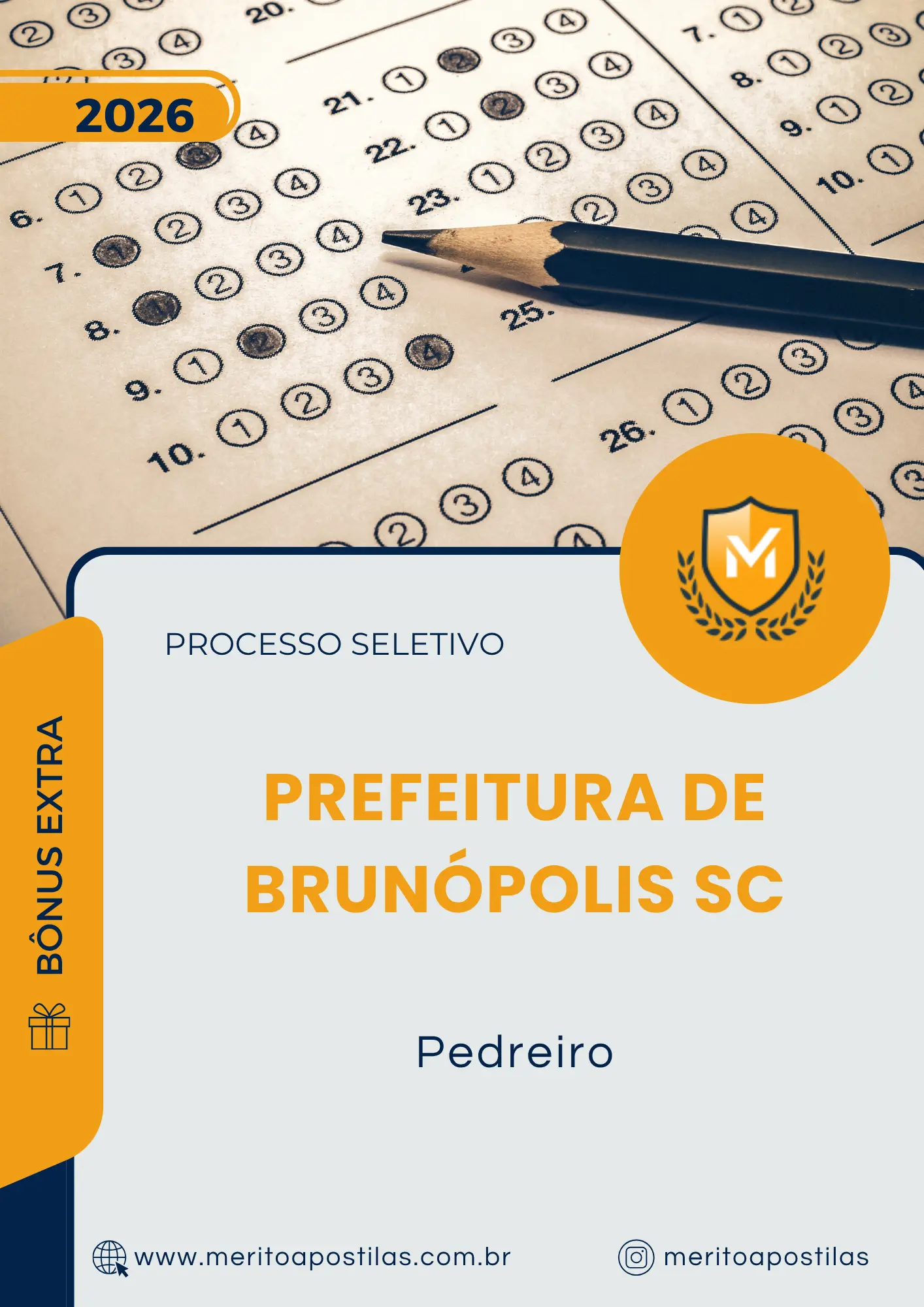 Apostila Pedreiro Prefeitura de Brunópolis SC 2026