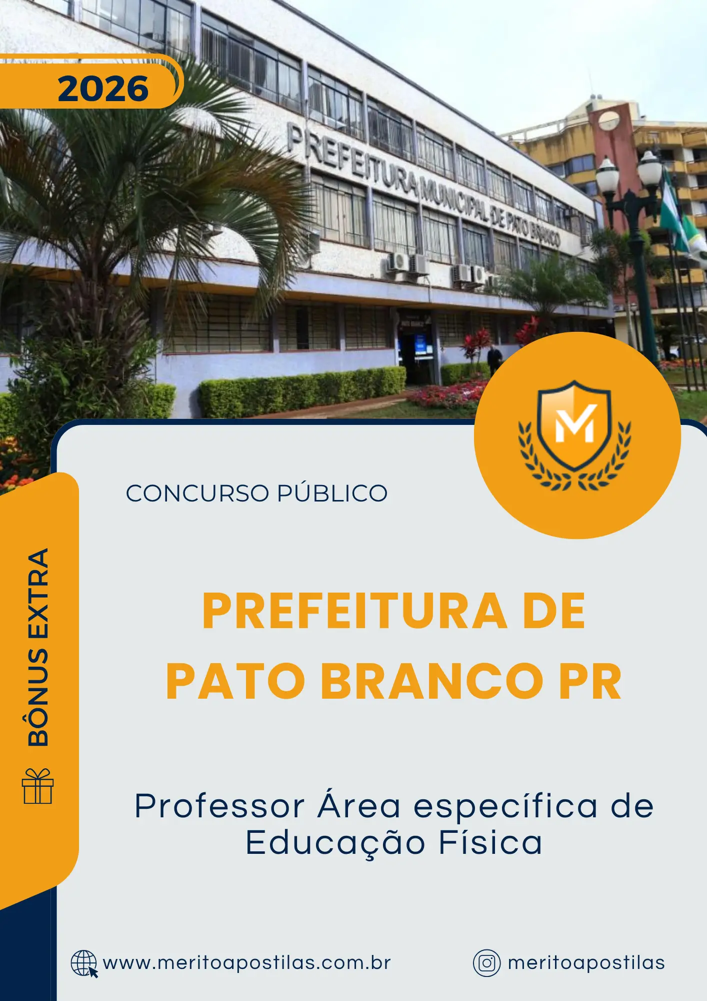 Apostila Professor Área específica de Educação Física Prefeitura de Pato Branco PR 2026