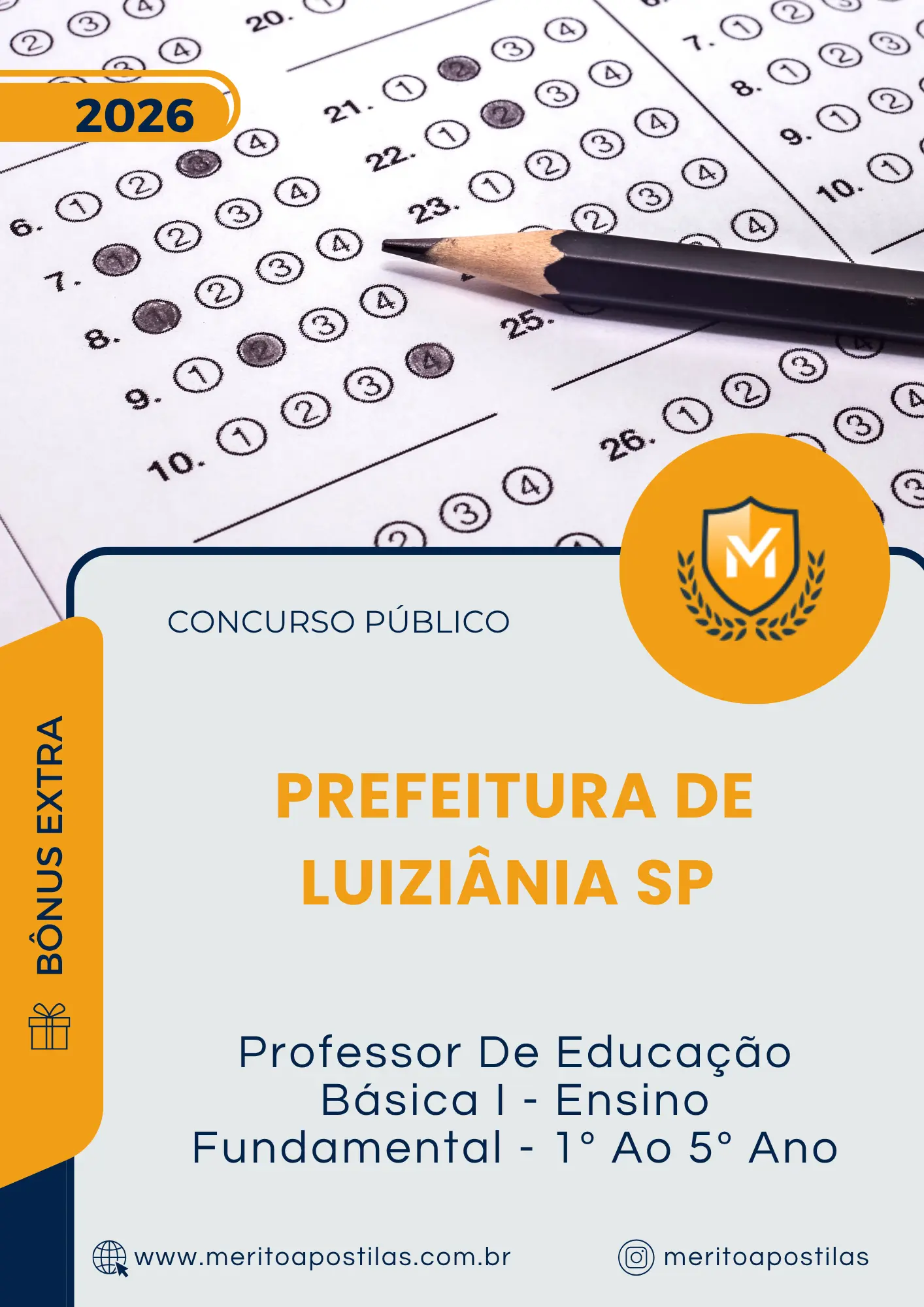 Apostila Professor De Educação Básica I Ensino Fundamental 1 Ao 5 Ano Prefeitura de Luiziânia SP 2026