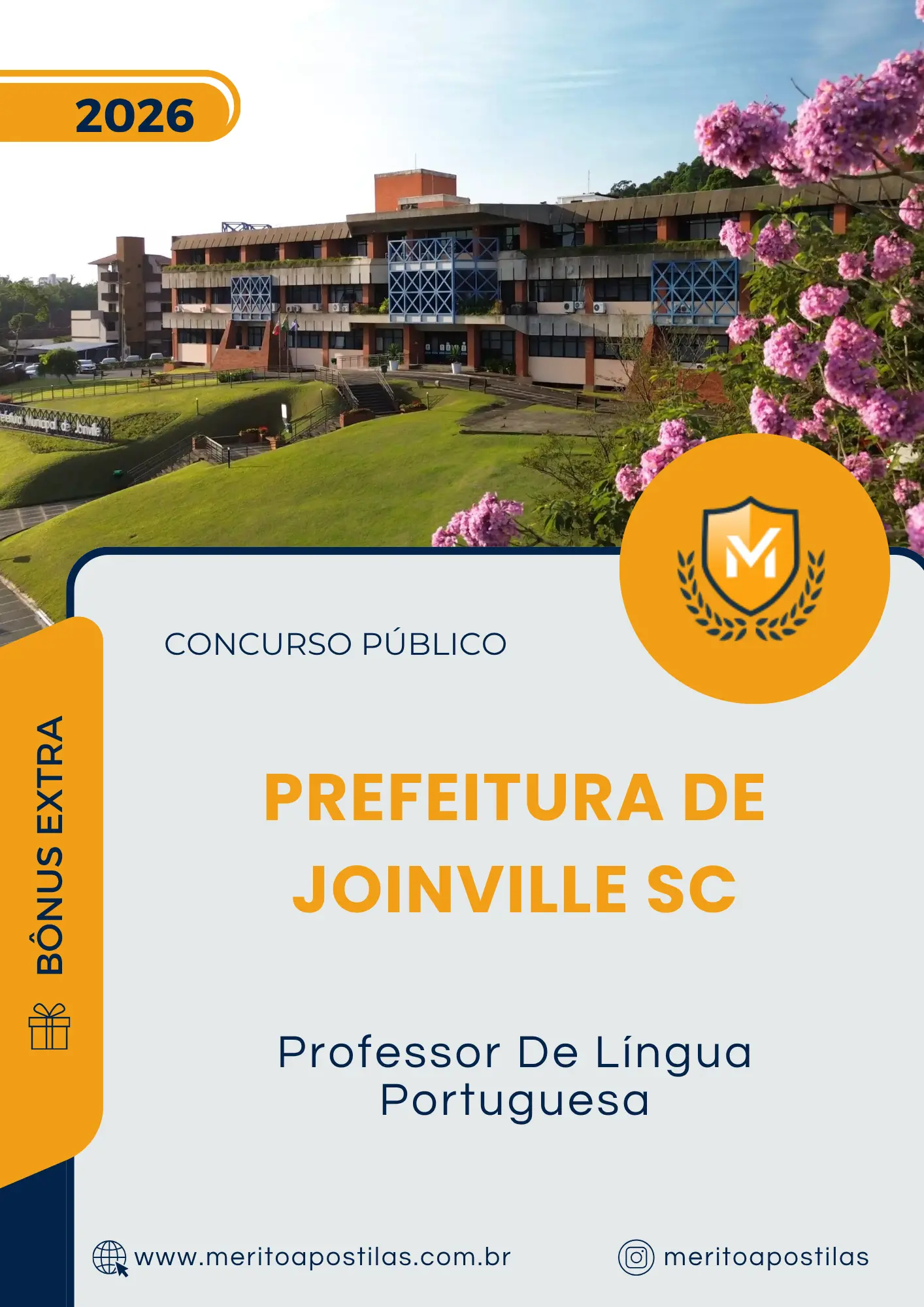 Apostila Professor De Língua Portuguesa Prefeitura de Joinville SC 2026